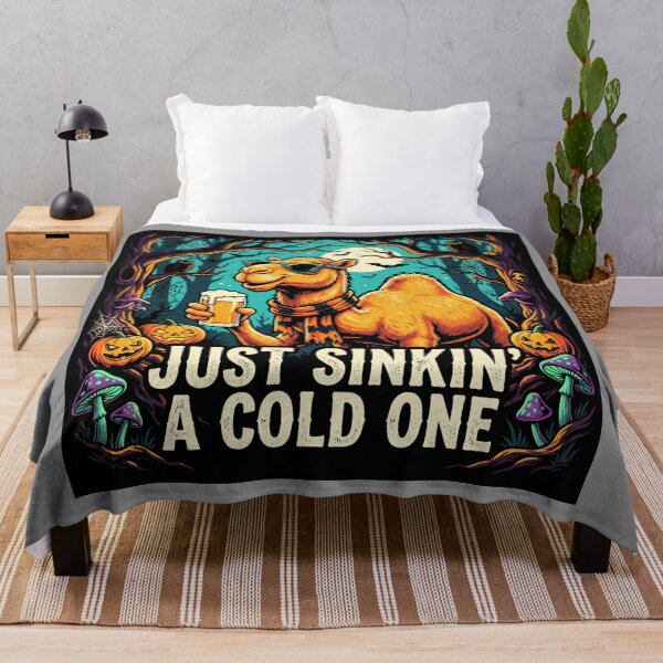 Item preview, Funny Halloween Drinking Camel – Just Sinkin' a Cold One designed and sold by Grang Art Artistic Designs.