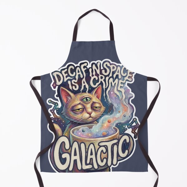 Item preview, Decaf In Space Is A Crime - Funny Three Eyed Alien Cat Coffee designed and sold by 0Zetgest.