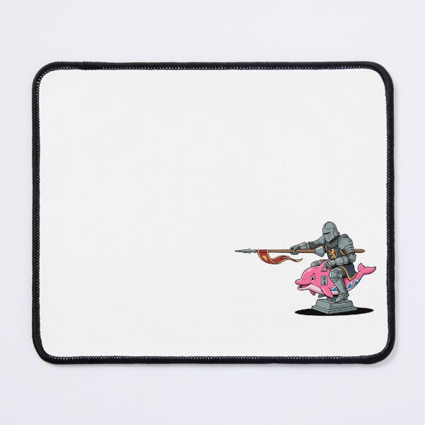 Item preview, Medieval Knight Riding Pink Dolphin Kiddie Ride designed and sold by Rare By Hero.