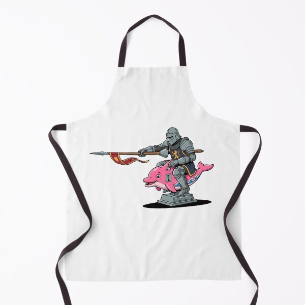 Item preview, Medieval Knight Riding Pink Dolphin Kiddie Ride designed and sold by Rare By Hero.