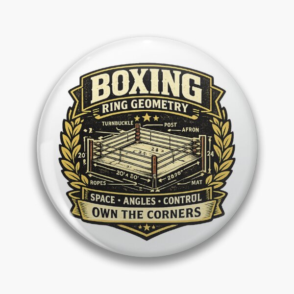 Item preview, Boxing Ring Geometry Own The Corners designed and sold by Rhubarb Bridge Merch.