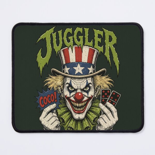 Item preview, Evil Circus Clown Domino designed and sold by Orivane Shop.