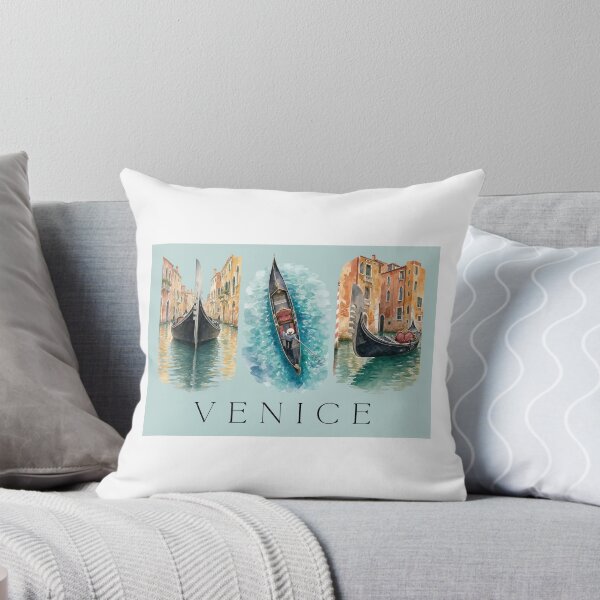 Item preview, Dreamy Venice Gondolas Watercolour Triptych designed and sold by S-and-W-4ever.