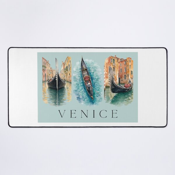 Item preview, Dreamy Venice Gondolas Watercolour Triptych designed and sold by S-and-W-4ever.