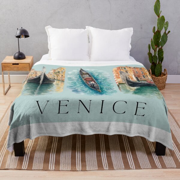 Artikelvorschau, Verträumte venezianische Gondeln – Aquarell-Triptychon entworfen und verkauft von S-and-W-4ever.