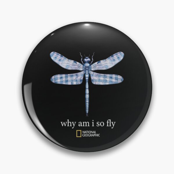 Item preview, National Geographic Dragonfly Why Am I So Fly Vintage Nature Graphic designed and sold by Umbelasyn.