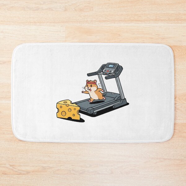 Item preview, Funny Hamster Running On Treadmill For Cheese designed and sold by Rare By Hero.