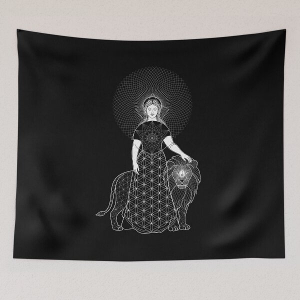 Item preview, Strength Sacred Geometry Tarot Art designed and sold by Mystikos Art.