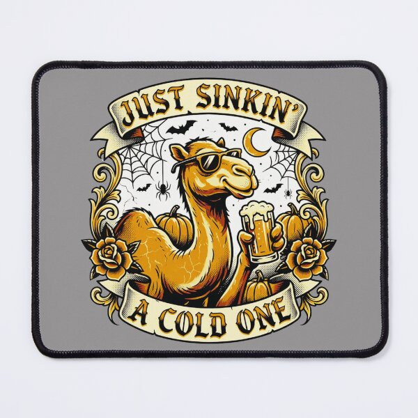 Item preview, Halloween Beer Lover Camel – Just Sinkin' a Cold One – Funny Beer T-Shirt designed and sold by Grang Art Artistic Designs.