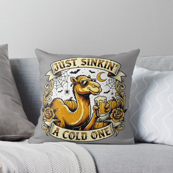Item preview, Halloween Beer Lover Camel – Just Sinkin' a Cold One – Funny Beer T-Shirt designed and sold by Grang Art Artistic Designs.