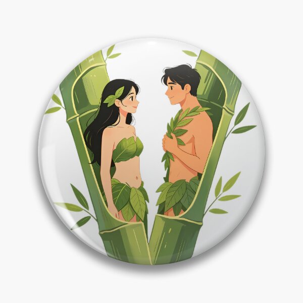 Item preview, The First Couple in Split Bamboo — Philippine Folklore Art designed and sold by Bondingbonding.