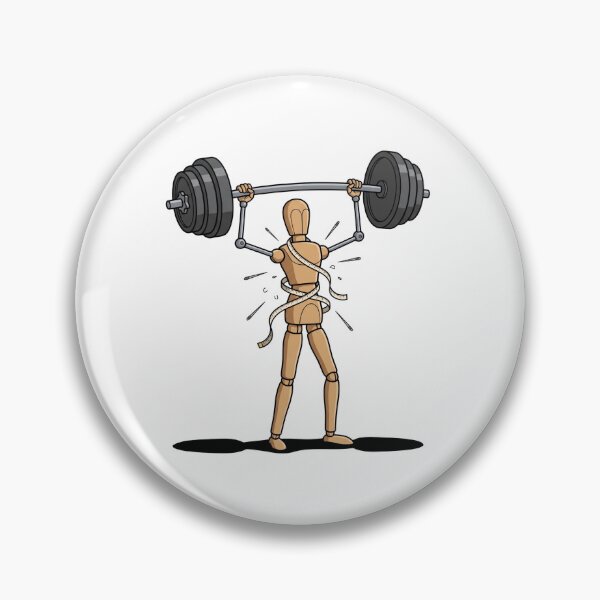 Item preview, Strong Mannequin Lifting Barbell with Measuring Progress designed and sold by Rare By Hero.