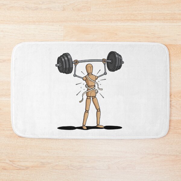 Item preview, Strong Mannequin Lifting Barbell with Measuring Progress designed and sold by Rare By Hero.