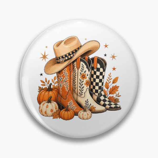 Item preview, Western Cowgirl Cowboy Boots Checkered Fall Autumn designed and sold by wansilastomi.