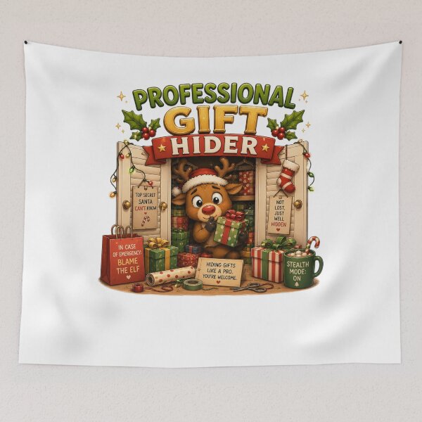 Item preview, Professional Gift Hider | Funny Christmas Reindeer designed and sold by MotylekAnia.
