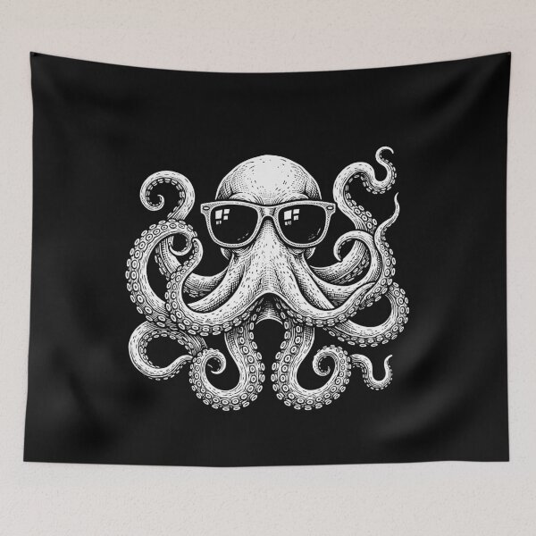 Item preview, Octopus With Sunglasses Marine Animal Ocean Lover designed and sold by Doodleoub.
