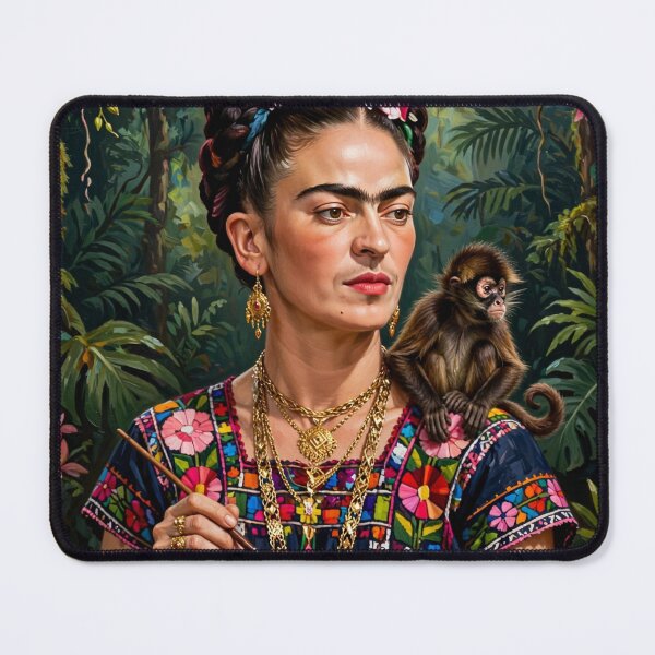Item preview, Jungle Muse - Flower Crown Artist with Monkey designed and sold by Surviving Monday Club.