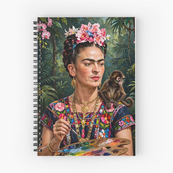 Item preview, Jungle Muse - Flower Crown Artist with Monkey designed and sold by Surviving Monday Club.