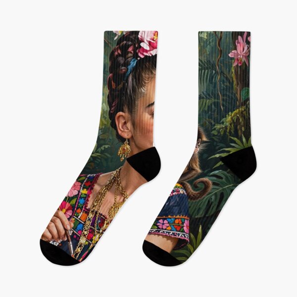 Item preview, Jungle Muse - Flower Crown Artist with Monkey designed and sold by Surviving Monday Club.