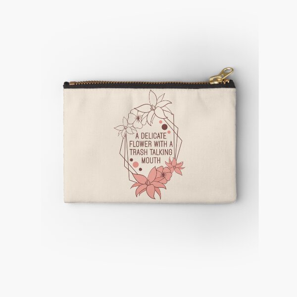 Item preview, A Delicate Flower With A Trash Talking Mouth - Funny Sassy Floral Geometric Art designed and sold by the-Z3nith.