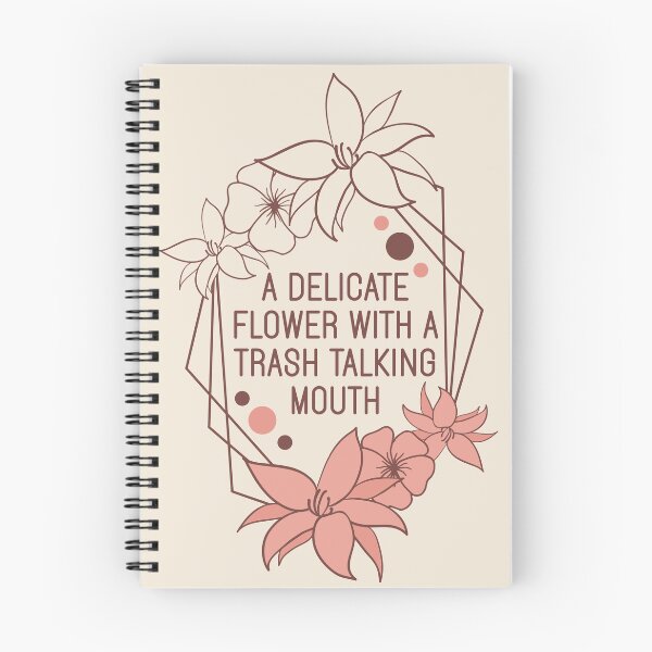 Item preview, A Delicate Flower With A Trash Talking Mouth - Funny Sassy Floral Geometric Art designed and sold by the-Z3nith.