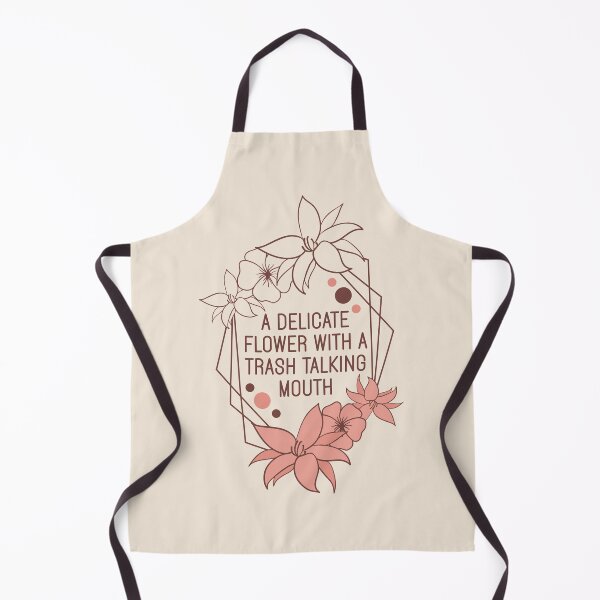 Item preview, A Delicate Flower With A Trash Talking Mouth - Funny Sassy Floral Geometric Art designed and sold by the-Z3nith.