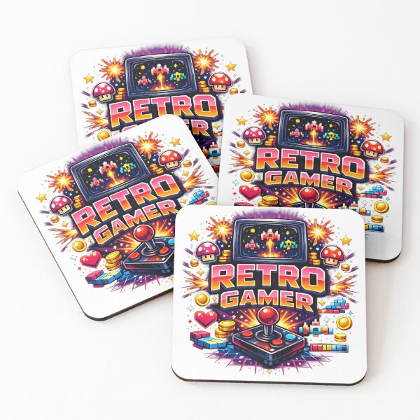 Item preview, Retro Gamer Arcade Joystick Neon Gaming Nostalgia Design. designed and sold by The-T-In-Retro.