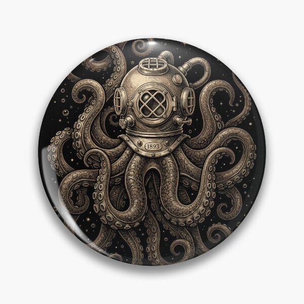 Item preview, Octopus Diving Helmet Deep Sea Explorer designed and sold by Doodleoub.
