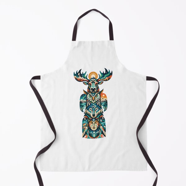 Item preview, Northern Totem Moose Owl Wolf designed and sold by Wild Creative Art.