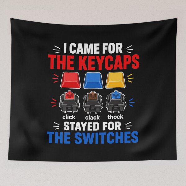 Item preview, Keycaps And Keyboard Switches Humor designed and sold by DreamLayerStudio.