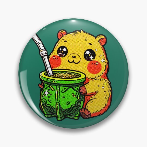 Item preview, Chibi Capybara with Large Mate | Kawaii Yerba Mate Design designed and sold by AstronautMerch.