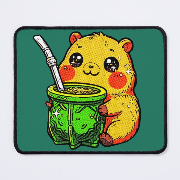 Item preview, Chibi Capybara with Large Mate | Kawaii Yerba Mate Design designed and sold by AstronautMerch.
