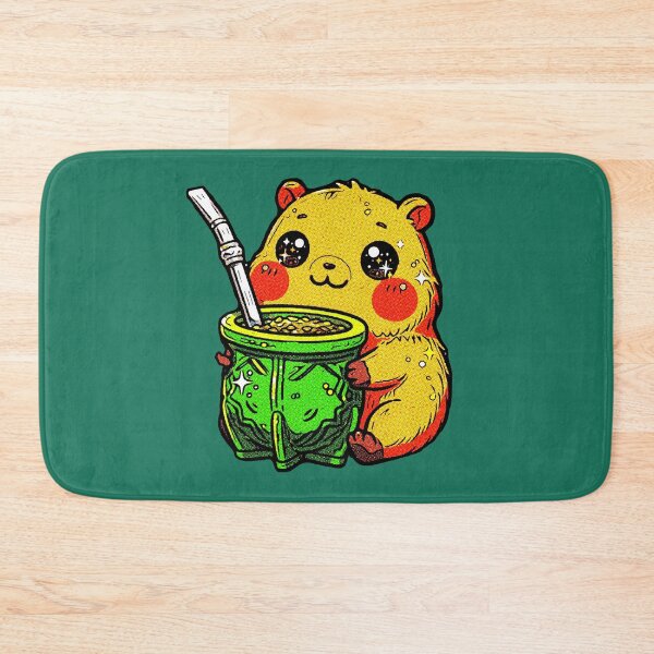 Item preview, Chibi Capybara with Large Mate | Kawaii Yerba Mate Design designed and sold by AstronautMerch.