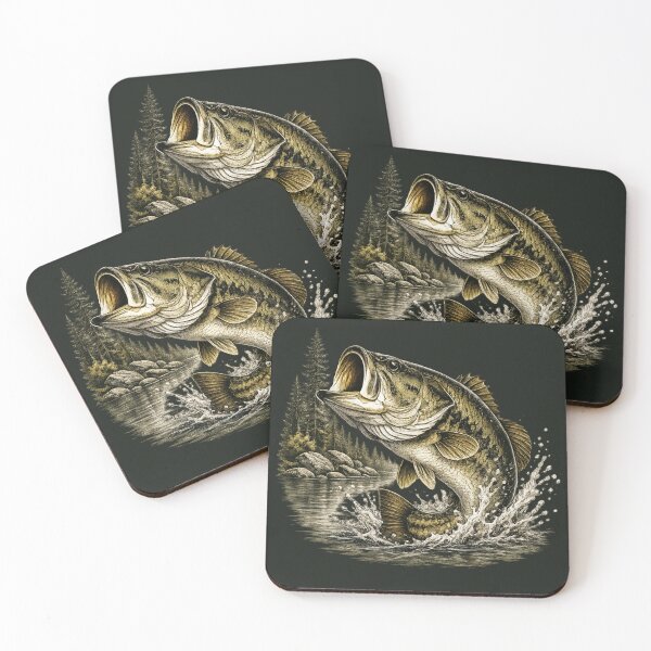 Item preview, Vintage Largemouth Bass – Premium Freshwater Fishing Illustration designed and sold by Northbound Trail.