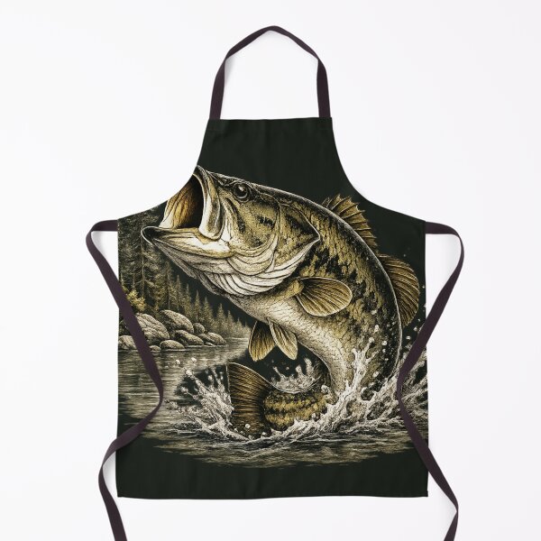 Item preview, Vintage Largemouth Bass – Premium Freshwater Fishing Illustration designed and sold by Northbound Trail.