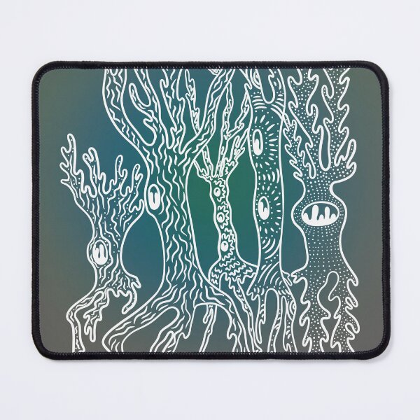 Item preview, groovy trees - white line designed and sold by Strataes.