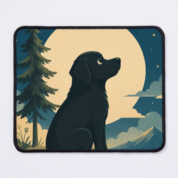 Item preview, Labrador Under the Moon – Serene Night designed and sold by Goodthingstree.
