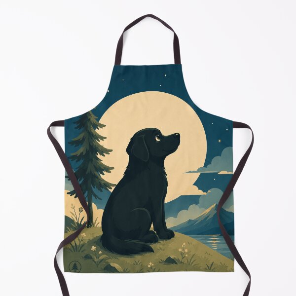 Item preview, Labrador Under the Moon – Serene Night designed and sold by Goodthingstree.