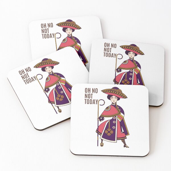 Item preview, "OH NO NOT TODAY" Vintage Art Nouveau Parody Design designed and sold by MKTreasures.