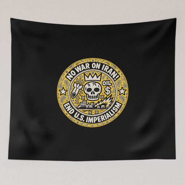 Item preview, No War on Iran! End U.S. Imperialism (Latin Kings Version) designed and sold by DIRTYDUNNZ.