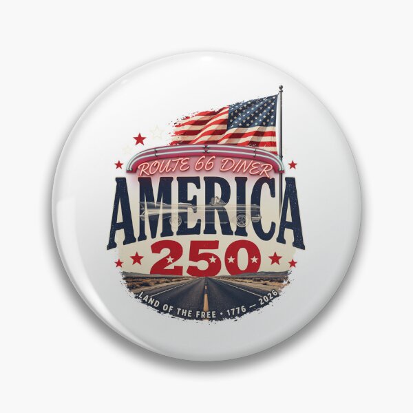 Item preview, America 250 Route 66 Diner Vintage Convertible Road Trip Shirt v3 designed and sold by DarylWelsh2024.