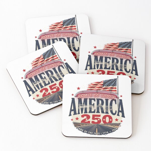 Item preview, America 250 Route 66 Diner Vintage Convertible Road Trip Shirt v3 designed and sold by DarylWelsh2024.