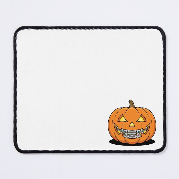 Item preview, Funny Halloween Pumpkin Wearing Dental Braces designed and sold by Rare By Hero.