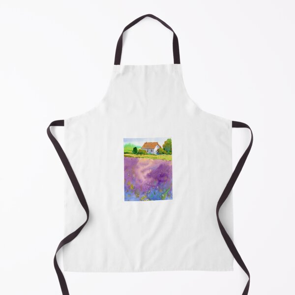 Item preview, Lavender Field Farmhouse Countryside Watercolor designed and sold by Por564.