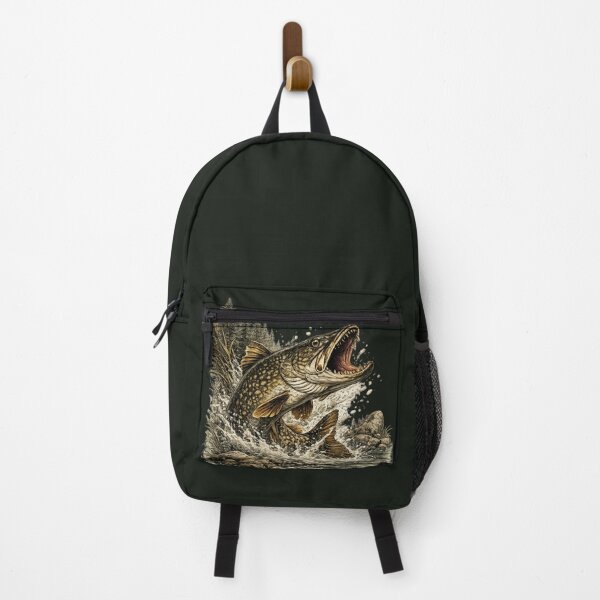 Item preview, Vintage Northern Pike – Premium Predator Fishing Illustration designed and sold by Northbound Trail.
