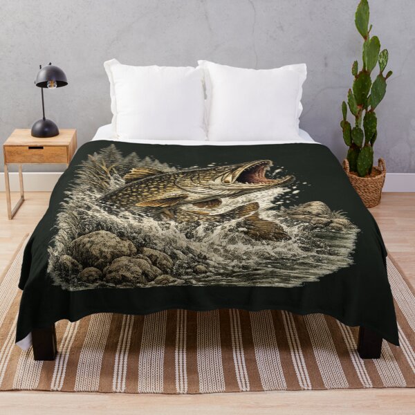 Item preview, Vintage Northern Pike – Premium Predator Fishing Illustration designed and sold by Northbound Trail.