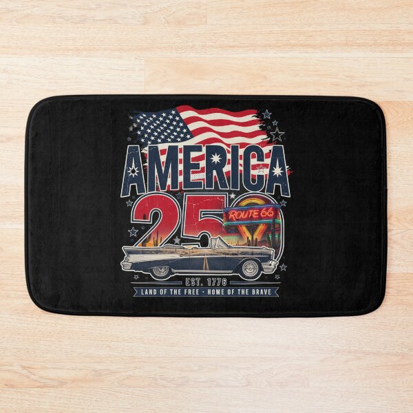 Artikelvorschau, America 250 Route 66 Diner Vintage Convertible Road Trip Shirt v4 entworfen und verkauft von DarylWelsh2024.