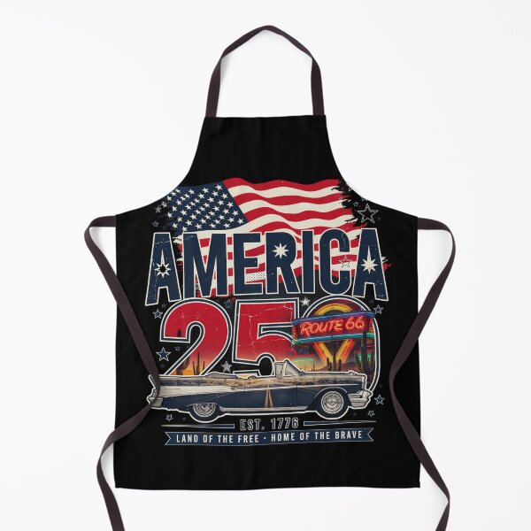 Item preview, America 250 Route 66 Diner Vintage Convertible Road Trip Shirt v4 designed and sold by DarylWelsh2024.