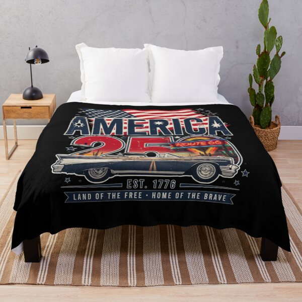 Item preview, America 250 Route 66 Diner Vintage Convertible Road Trip Shirt v4 designed and sold by DarylWelsh2024.