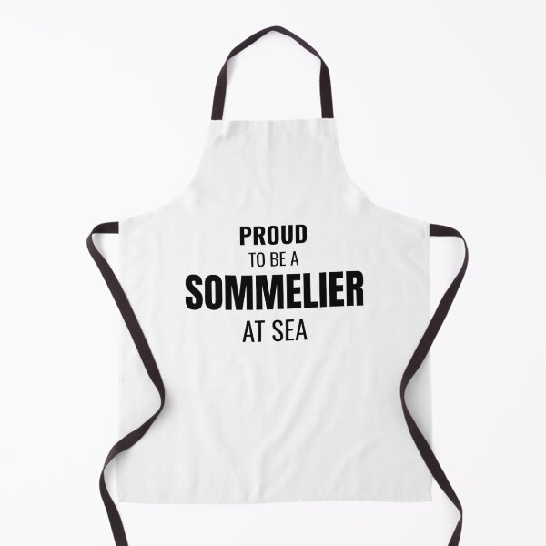 Item preview, Proud to be a Sommelier at Sea (Black) designed and sold by ShipCrewNation.
